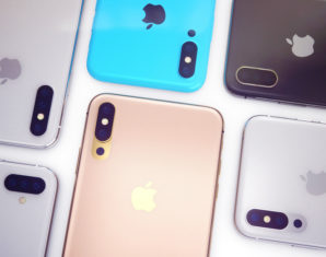 apple iphone in multiple colors back