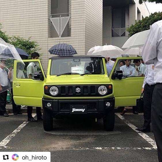 Yellow Suzuki Jimny 2019 Front
