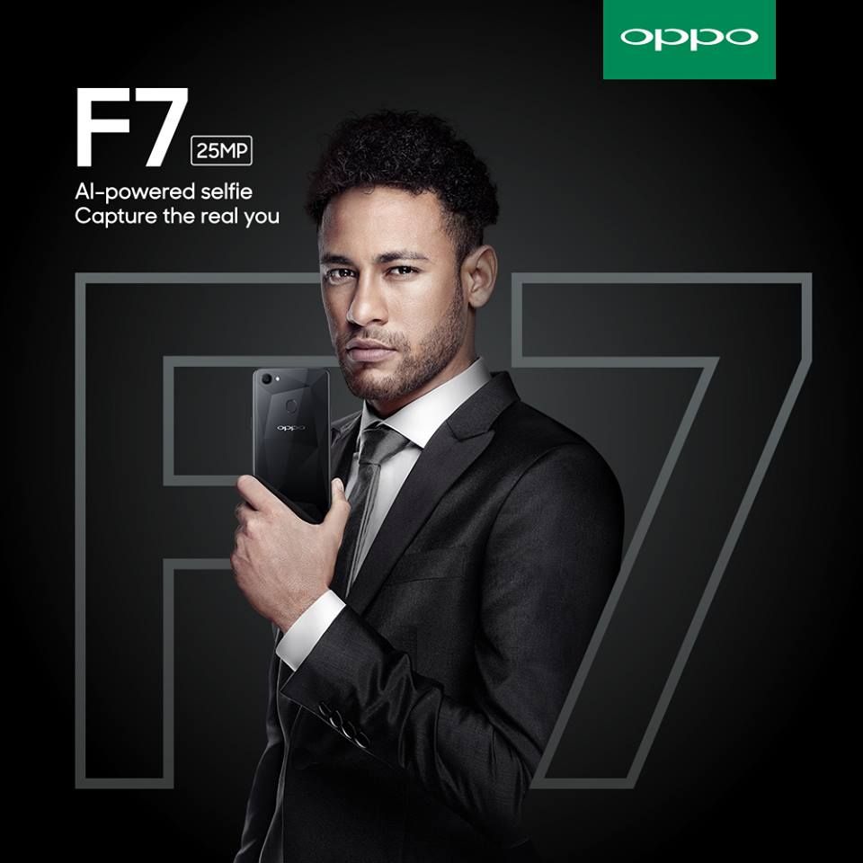 Neymar Oppo Brand Ambassador Oppo F7