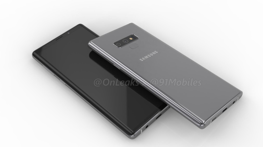 Samsung Galaxy Note 9 Front and Back