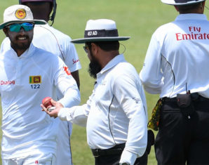 aleem dar ball inspection chandimal