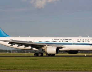 China Southern Plane on Runway