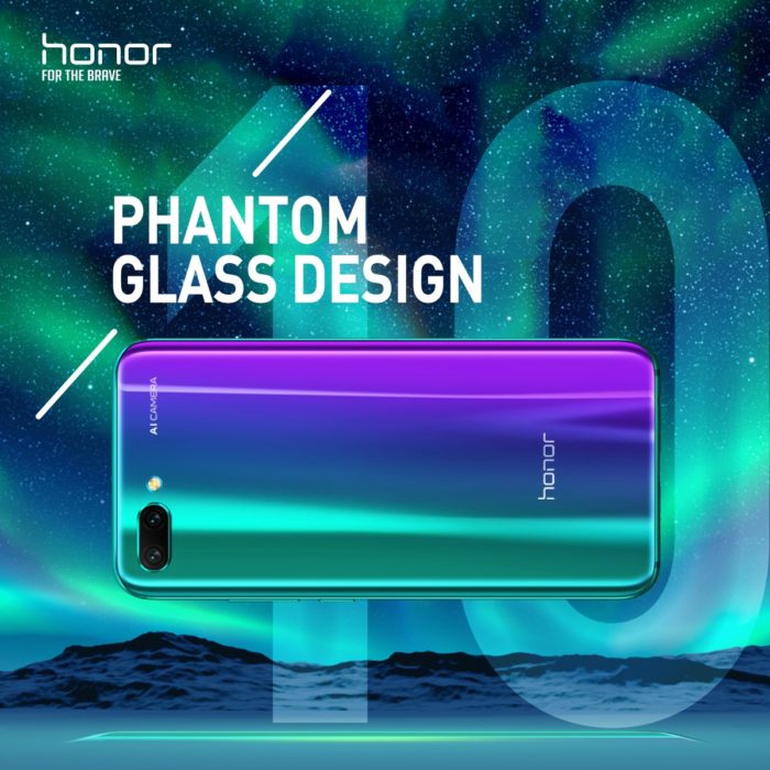 Honor 10 Phantom Glass Design