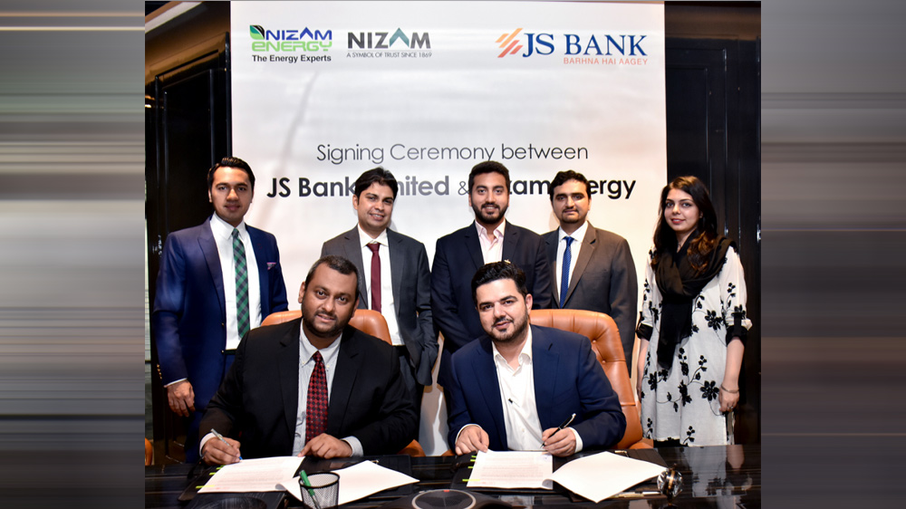 JS Bank and Nizam Energy team