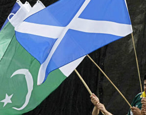 Scotland and pakistan flags