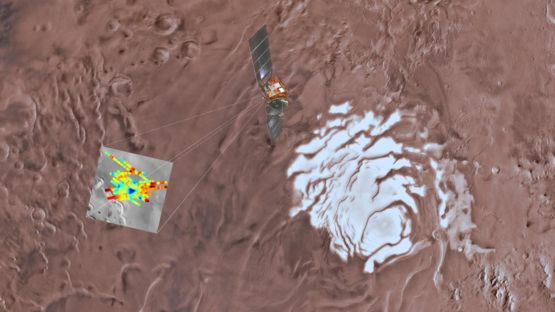 ice found on mars