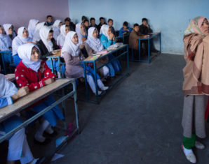 Zakia from quetta teaching in school