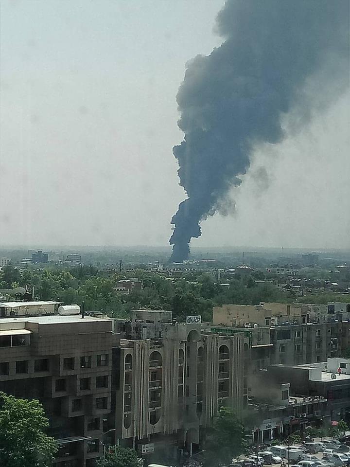 Fire in Itwar Bazar Islamabad