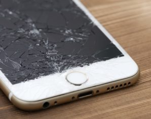 Broken white iPhone 6