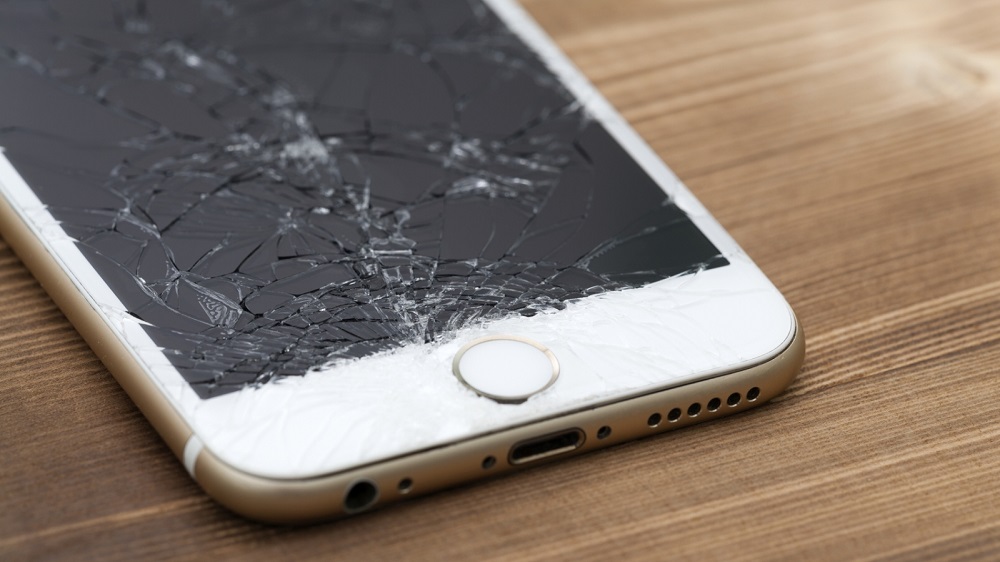 Broken white iPhone 6