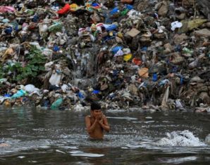 Kid in Contaminated Water
