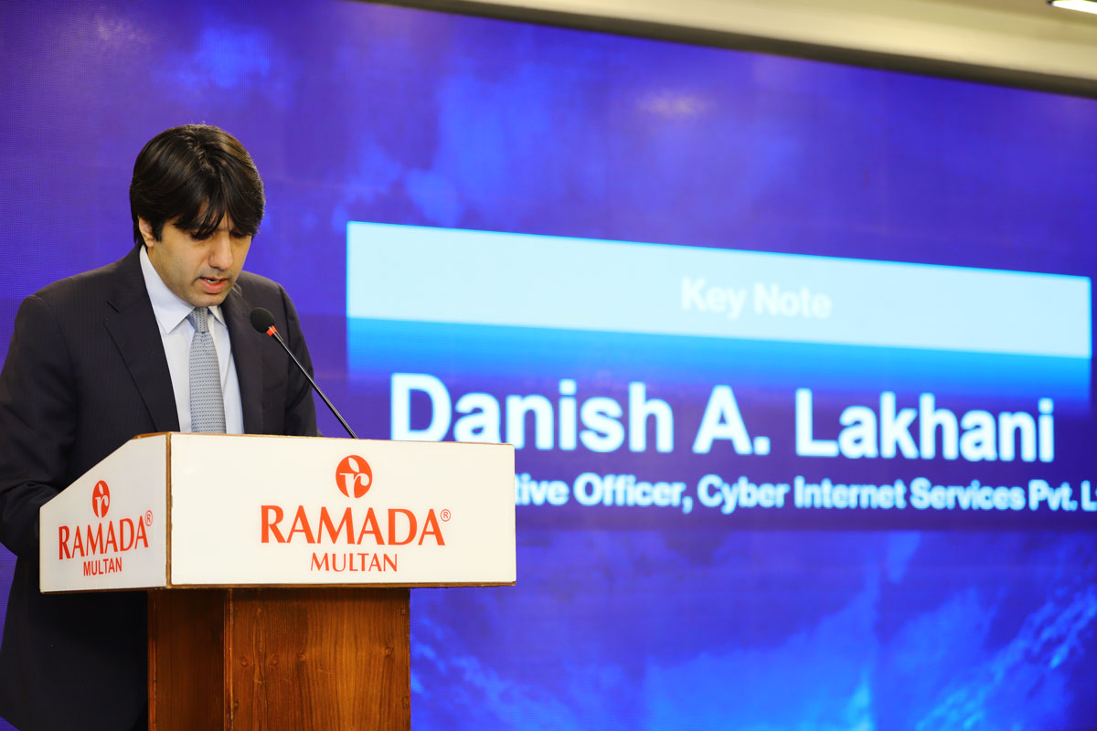 Danish A.Lakwhani Cyber Internet Services at RAMADA Multan during StormFiber Launch