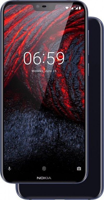 Black Nokia X6 Front