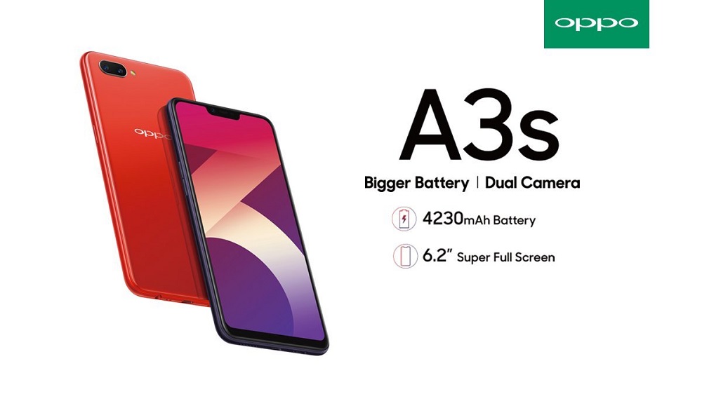 Oppo A3s Front