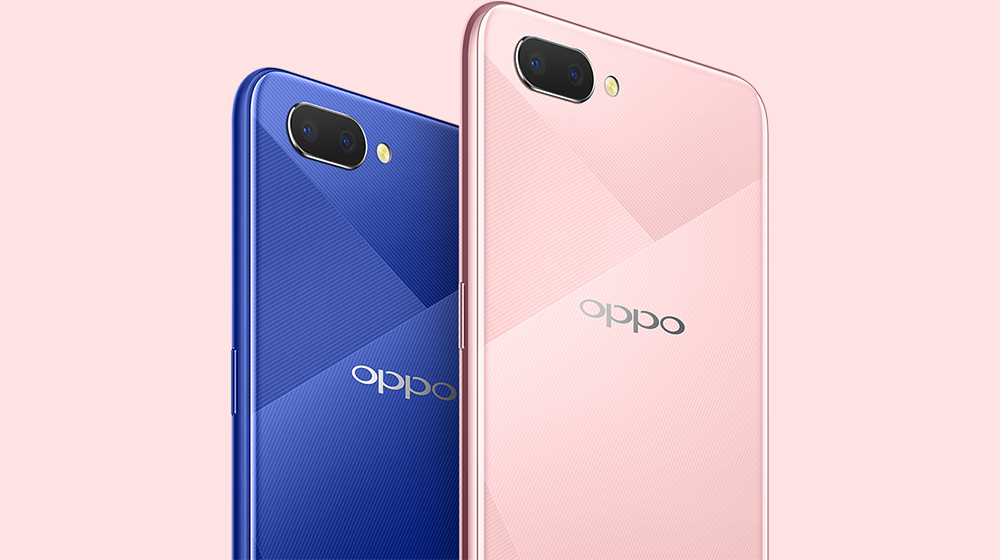 Blue Pink Oppo A5