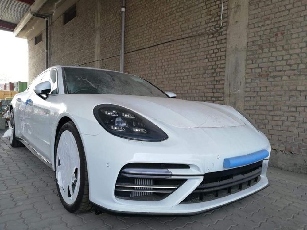 White Porsche Panamera Front