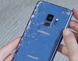 Samsung Galaxy S9 broken back