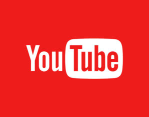 Youtube logo in red background
