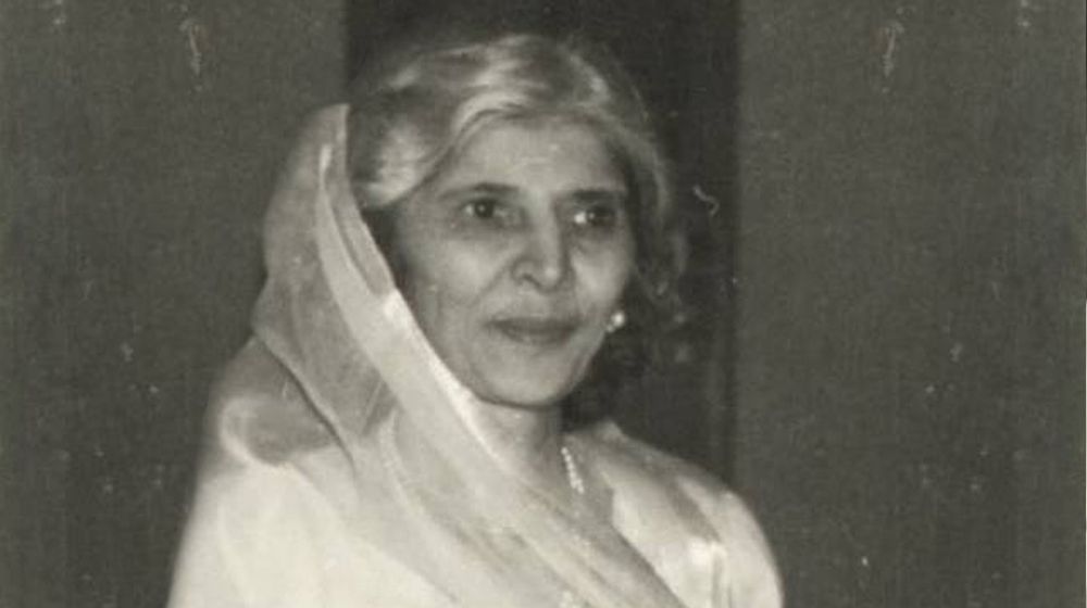 Fatima Jinnah Black and White Photo