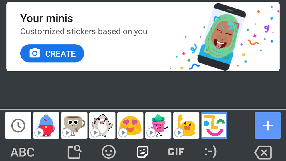 Gboard Minis Use AI to Make Custom Stickers of You