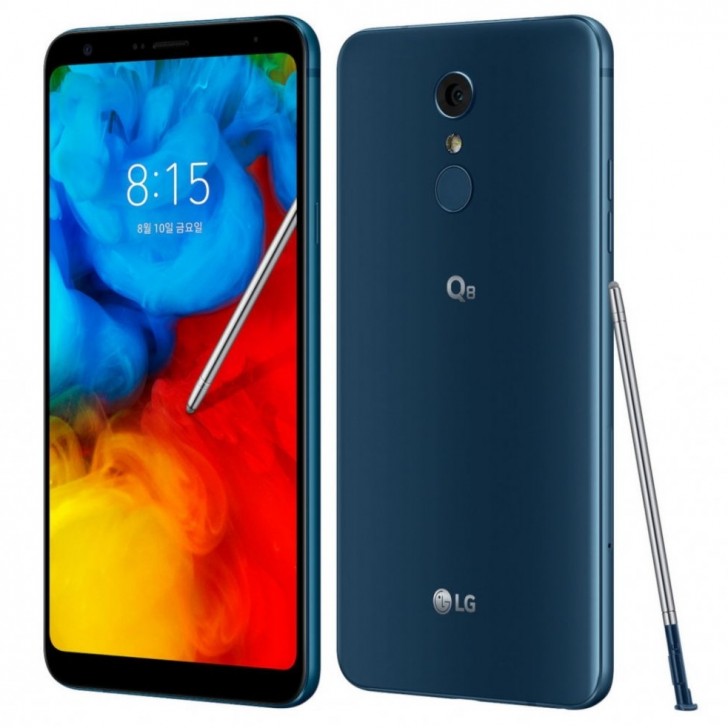 LG Q8 (2018) Front Back