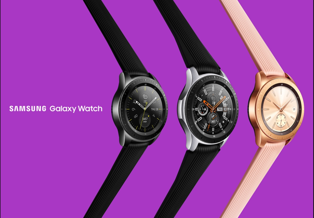 Black and Golden Samsung Galaxy Watch 