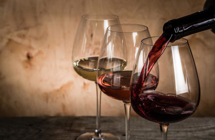 Wine in glass