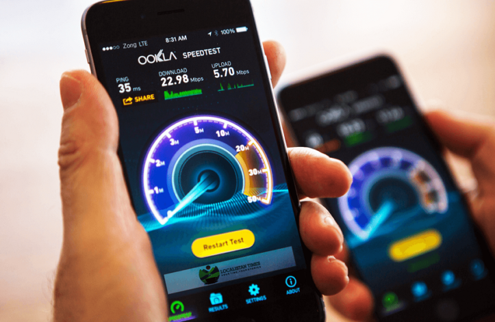 Zong 4G speedtest app