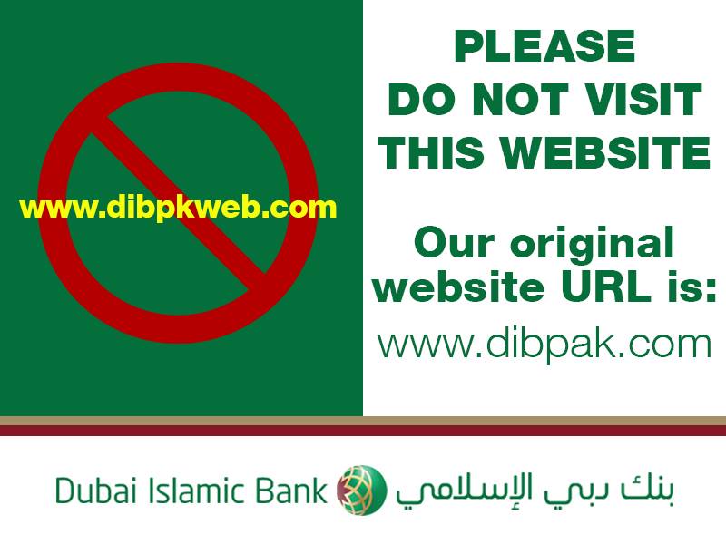 Please Do Not Visit Dubai Islamic Bank Fake Website