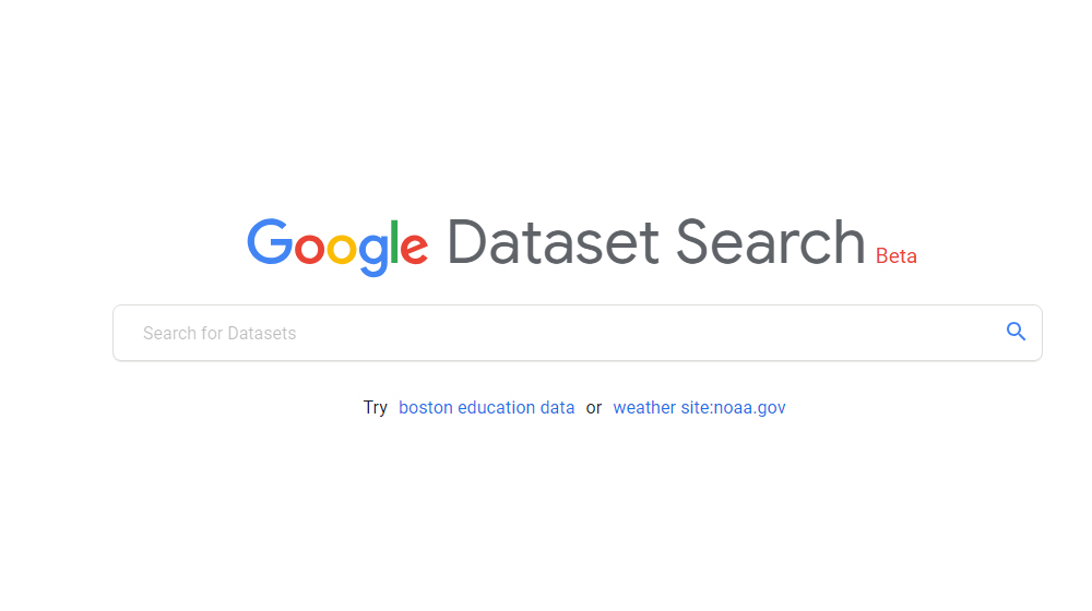 Google Data set Search