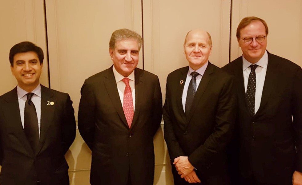 Telenor CEO and Shah Mehmood Qureshi