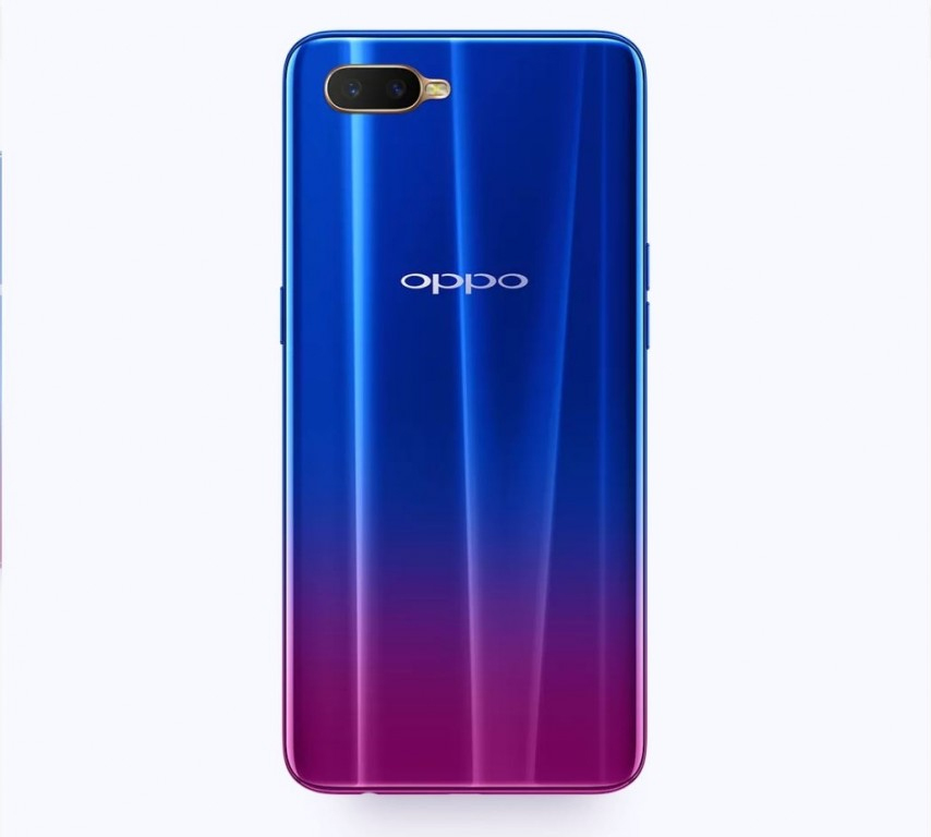 Blue Oppo K1 Back