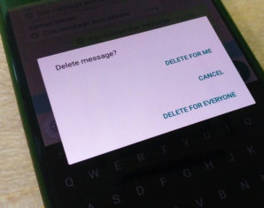 Whatsapp delete message