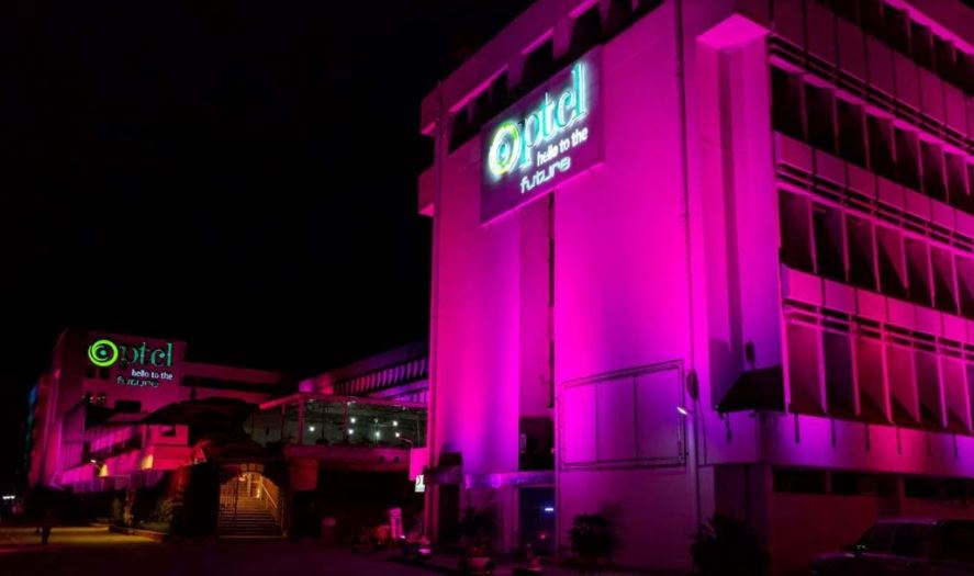 ptcl building goes pink