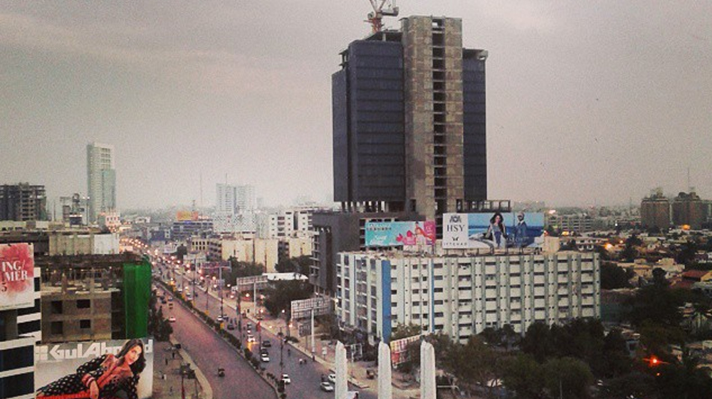 Illegal skyscrapers in Karachi