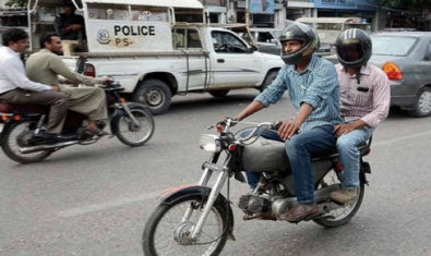 Pillion riding banned in Karachi