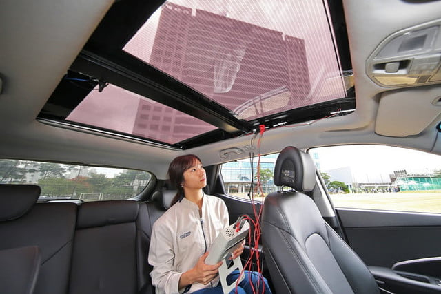 Solar Panel Roof Hyundai Car
