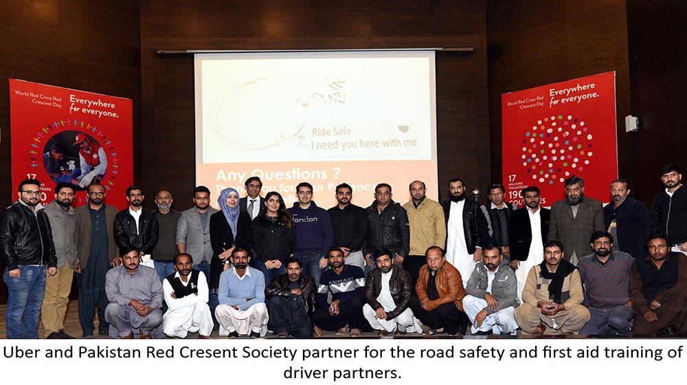Uber Partners With Pakistan Red Crescent Society to Promote Road Safety