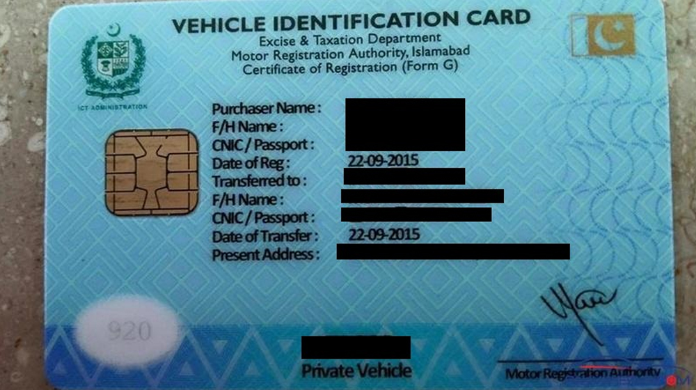 Smart Cards to Replace Old Vehicle Registration Books from Today