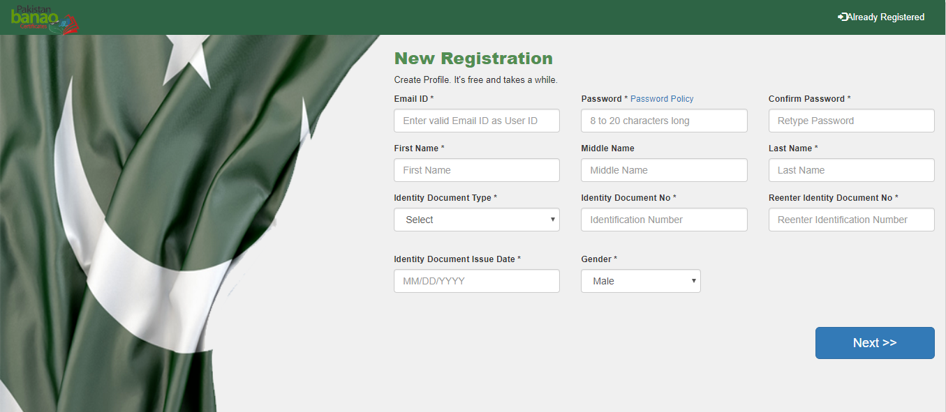 how to register for Pakistan Banao Certificates