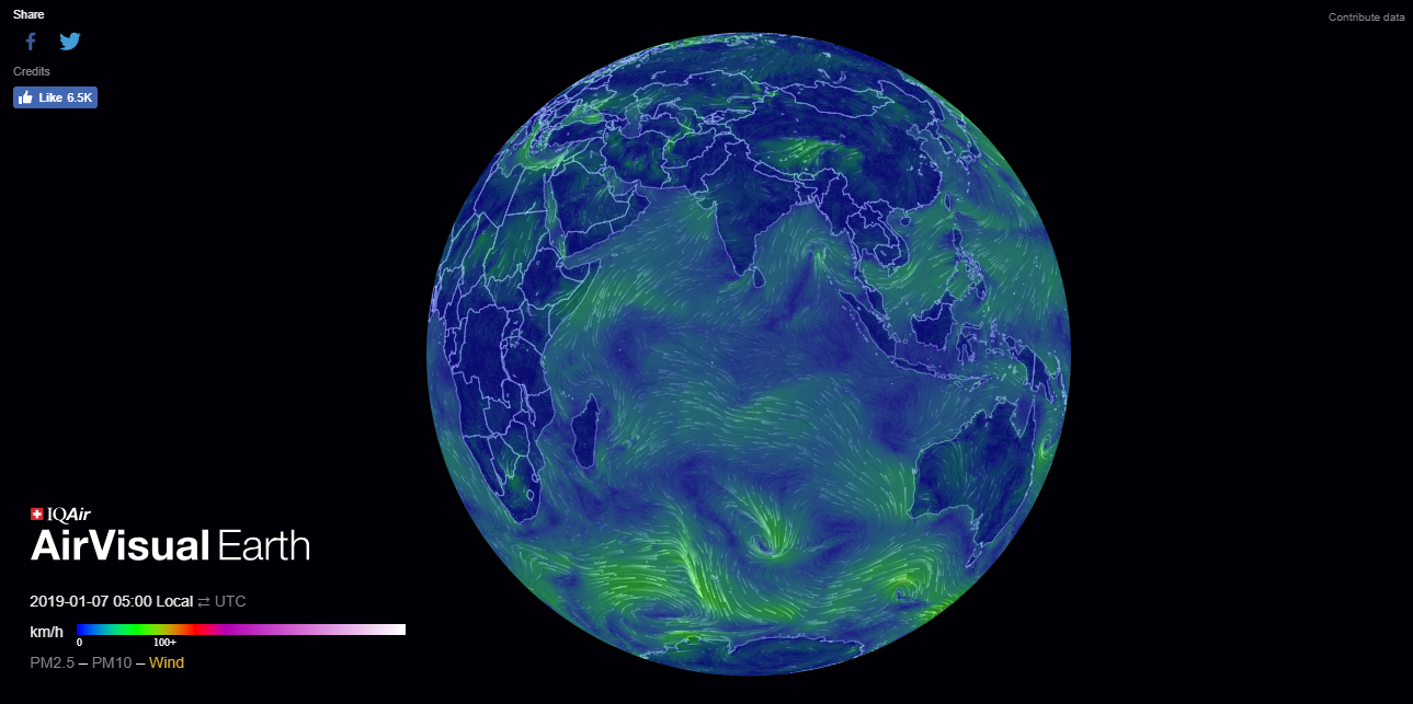 AirVisual Earth: This Map Shows Real Time Air Pollution in 3D