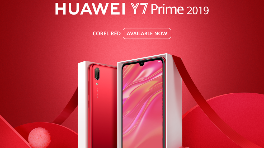Huawei Unveils A Coral Red Edition of Huawei Y7 Prime 2019 in Pakistan