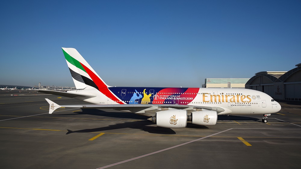 Emirates Reveals ICC Cricket World Cup 2019 Livery