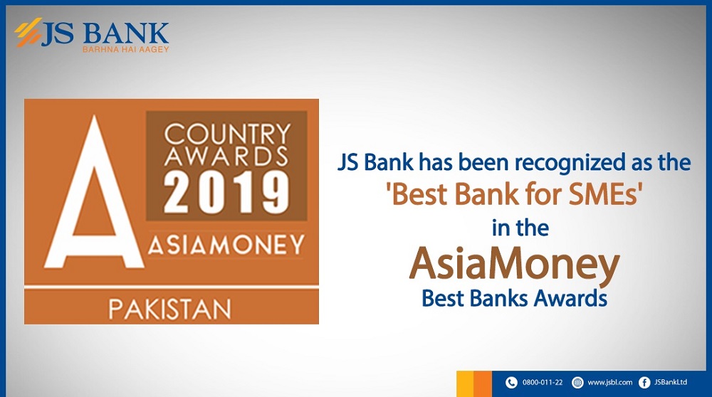 JS Bank Recognized as the Best Bank for SMEs
