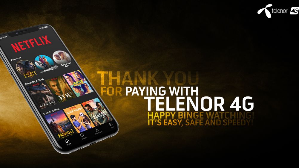 Telenor Postpaid Users Can Now Pay for Netflix Subscriptions Through Mobile Bills