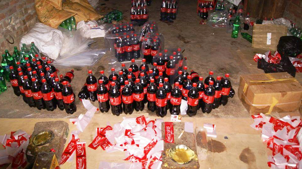 25,000 Litres of Fake Cold Drinks Seized in KP