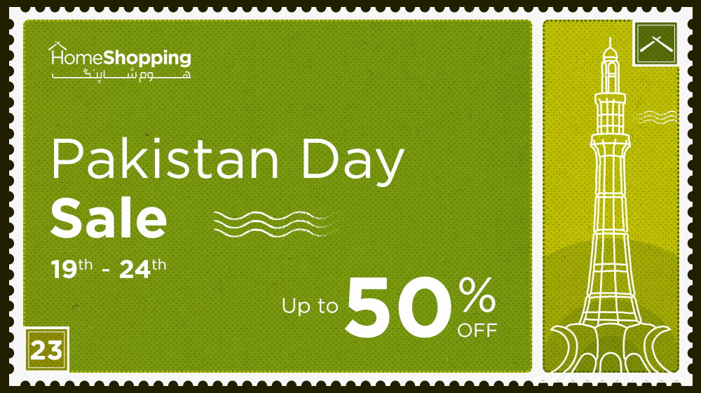 HomeShopping Announces Pakistan Day Sale with Upto 50% Off