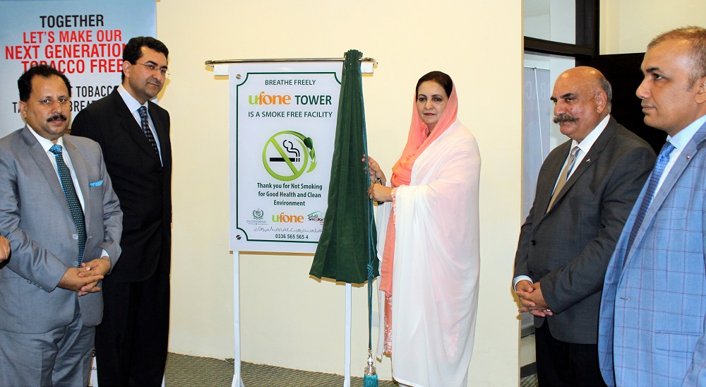 Ufone Joins the Tobacco and Smoke Free Islamabad Campaign