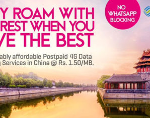 You can Use WhatsApp in China with Zong 4G