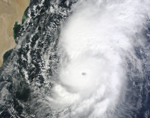 Cyclone forming in Arabian Sea